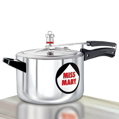 Miss Mary Pressure Cooker, 5 Litre, Silver (MM50)
