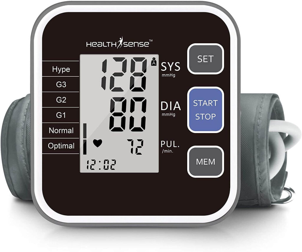 HealthSense Heart Mate Classic BP120 Digital Blood Pressure Monitor