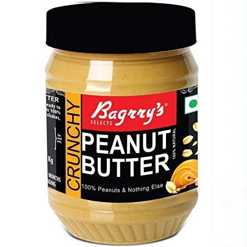 Bagrry's Natural Peanut Butter, Crunchy,