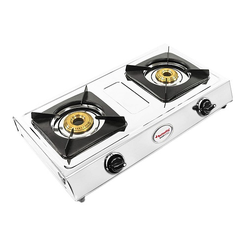 Butterfly Smart Stainless Steel 2 Burner Gas Stove