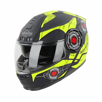Steelbird SBH-40 Cyber ISI Certified Full Face Graphic Helmet for Men and Women with Inner Sun Shield