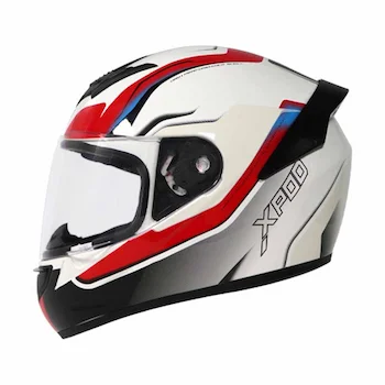 TVS Racing XPOD Speedy White Red Helmet-M- DOT & ISI Certified- For Men