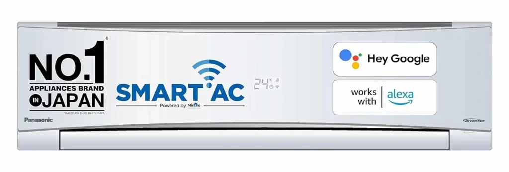 Panasonic 1 Ton 5 Star Wi-Fi Inverter Smart Split AC 7 in 1 Convertible with AI